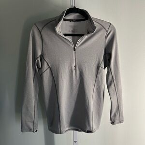 Patagonia Light Gray Quarter Zip Lightweight Jacket